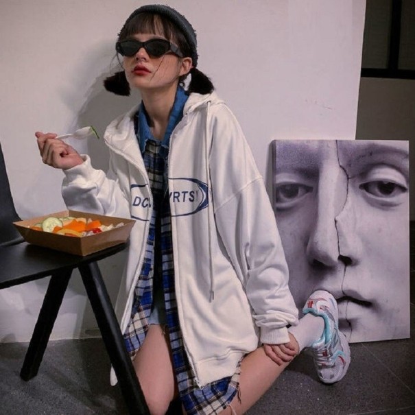 Dames sweatshirt P2456 wit L