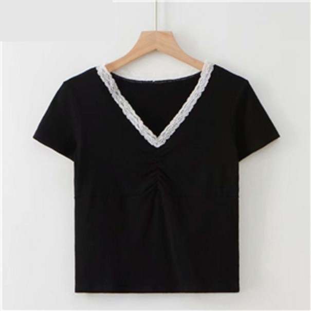 Dames T-shirt A1219 zwart S