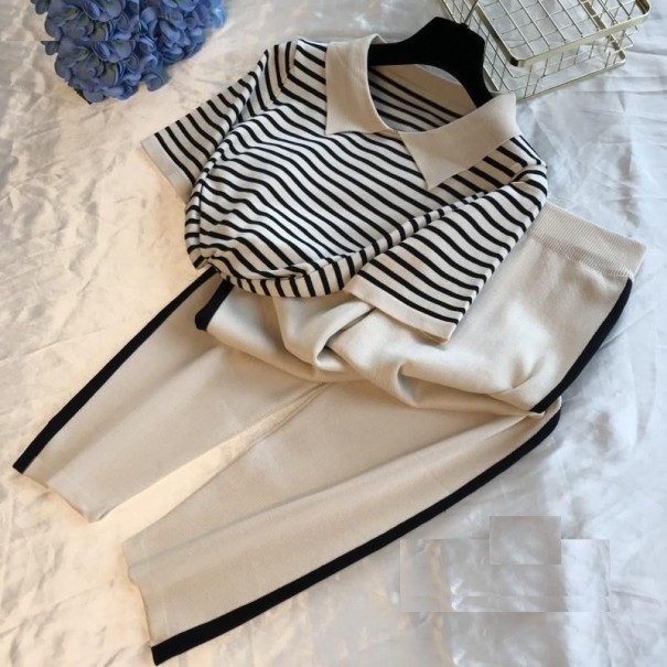 Dames T-shirt en broek B941 crème S