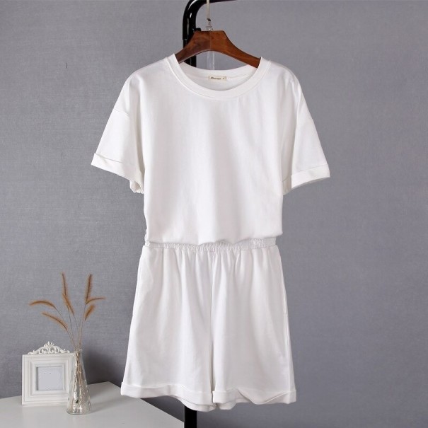 Dames T-shirt en short B894 geel S