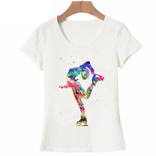 Dames T-shirt met dansmotief B407 L 1