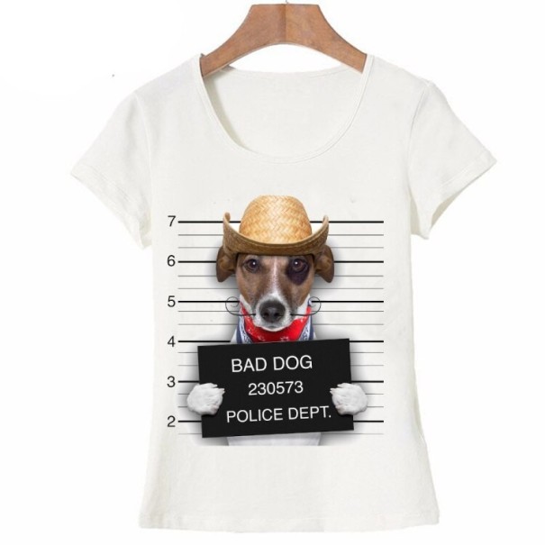 Dames T-shirt met grappige dierenprint B409 S 4
