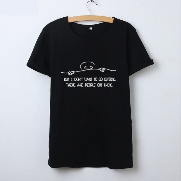 Dames T-shirt met grappige opdruk B151 M 1