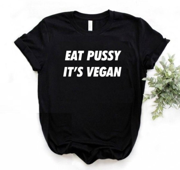 Dames T-shirt met grappige print B241 zwart XL