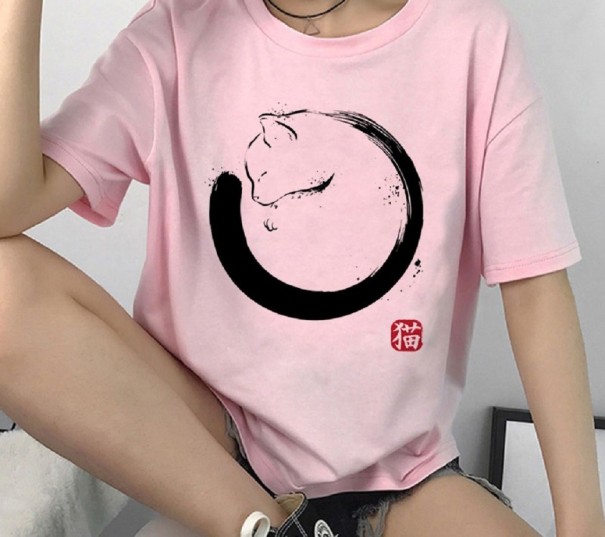 Dames T-shirt met kattenprint B360 XXS 8