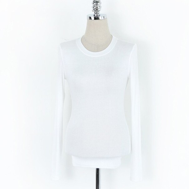 Dames T-shirt met lange mouwen A788 wit