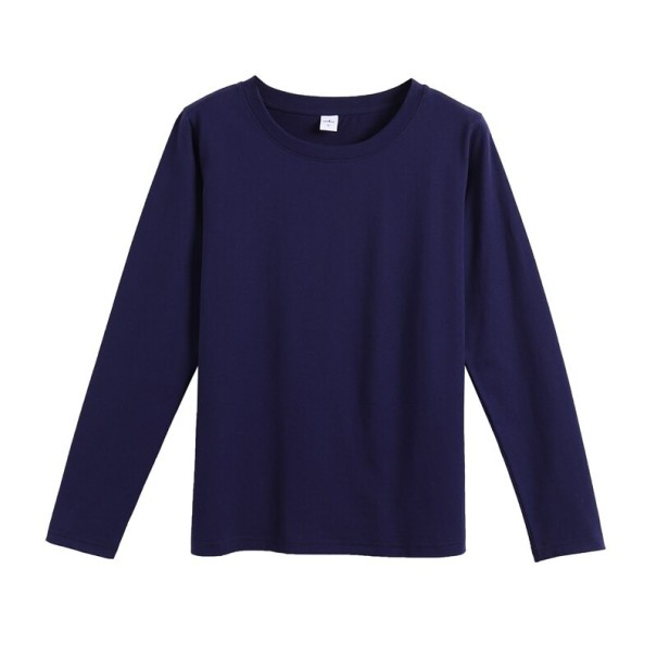 Dames T-shirt met lange mouwen A984 donkerblauw S