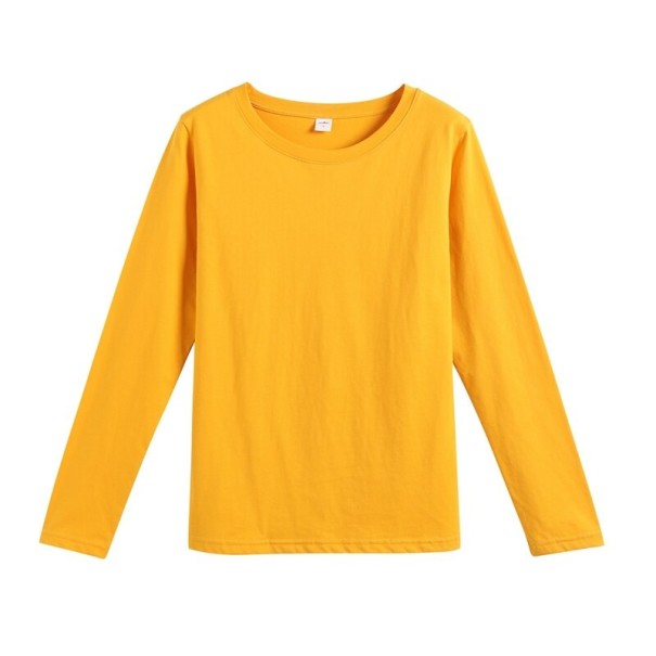 Dames T-shirt met lange mouwen A984 geel L