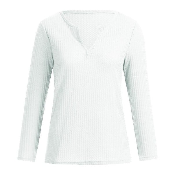 Dames T-shirt met lange mouwen B154 wit XL