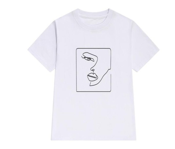 Dames T-shirt met opdruk A71 wit XXS