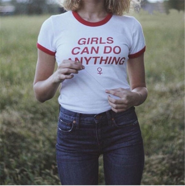 Dames T-shirt met opdruk B157 rood M