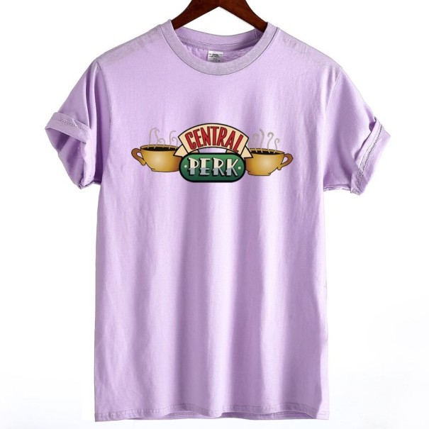 Dames T-shirt met opdruk B211 paars S