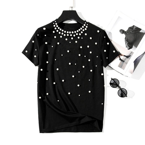 Dames T-shirt met parels S