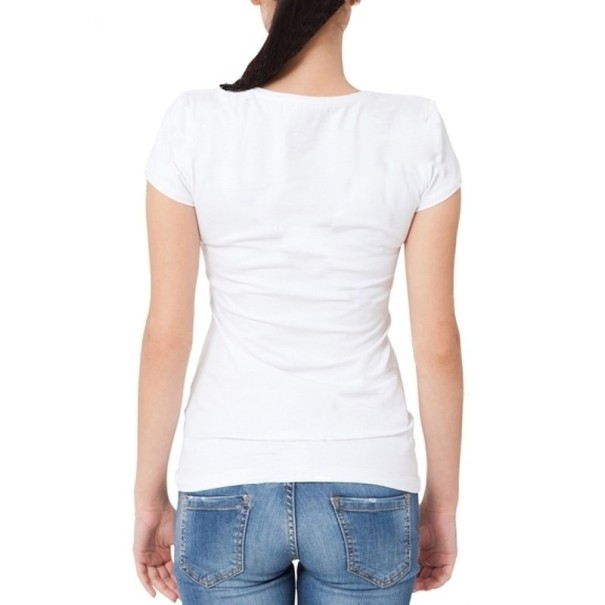 Dames T-shirt met zwart-wit hart