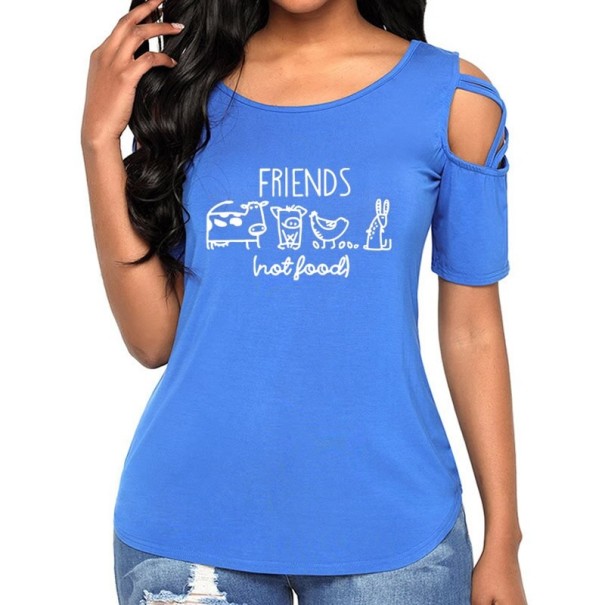 Dames T-shirt voor vegetariërs XS 5