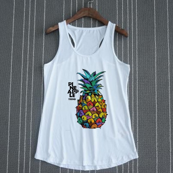 Dames tanktop met fruitprint XL 3