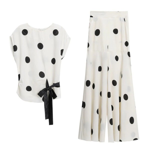 Dames top en broek B938 crème XL