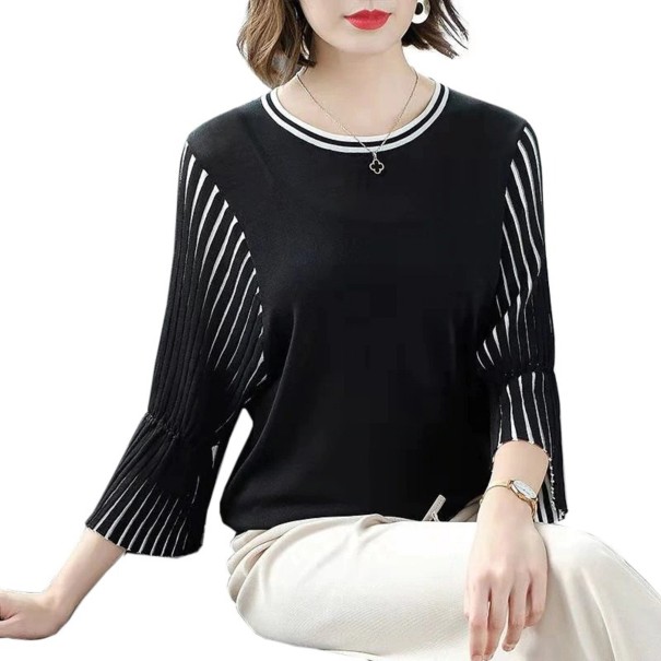 Dames top met lange mouwen A2094 zwart S