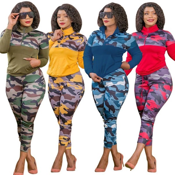 Dames top met lange mouwen en broek B1051