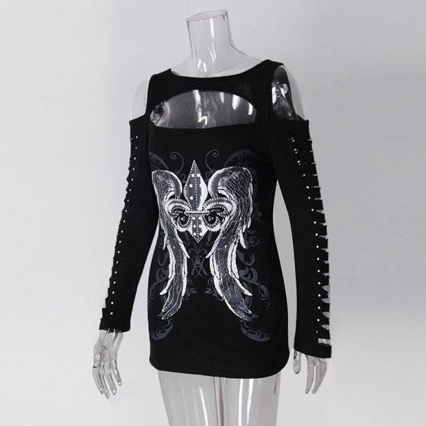 Dames top met lange mouwen J1226