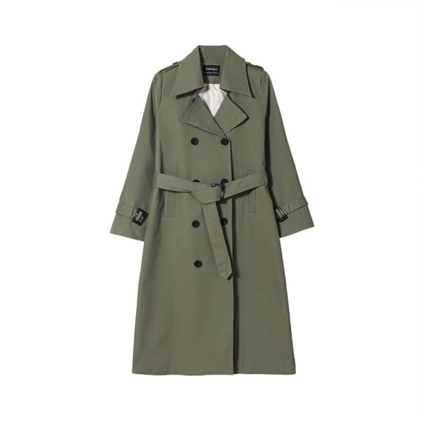 Dames trenchcoat P1330 legergroen M