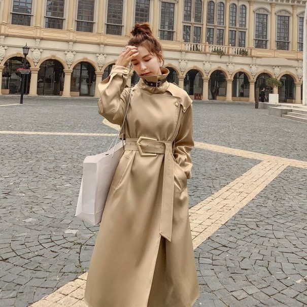 Dames trenchcoat P2276 lichtbruin L