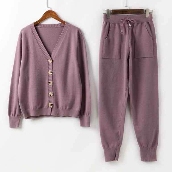 Dames trui en broek B879 lichtpaars