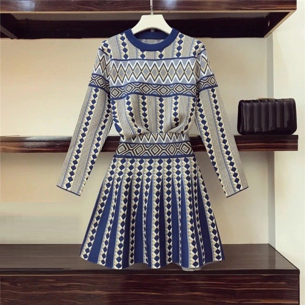 Dames trui en rok A2631 donkerblauw M