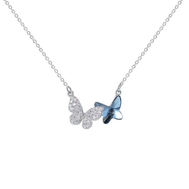 Dames vlinder ketting G495 1