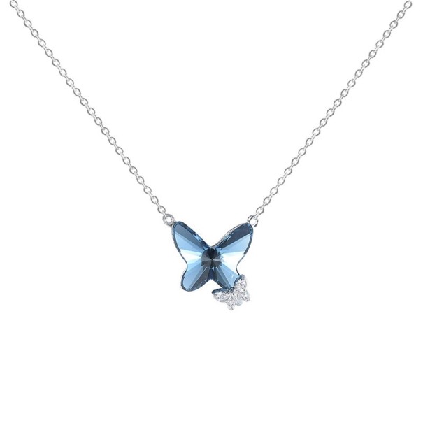 Dames vlinder ketting G495 2