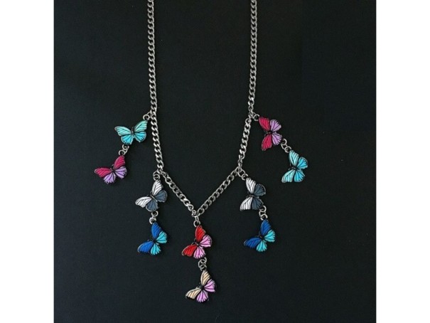 Dames vlinder ketting G760 4