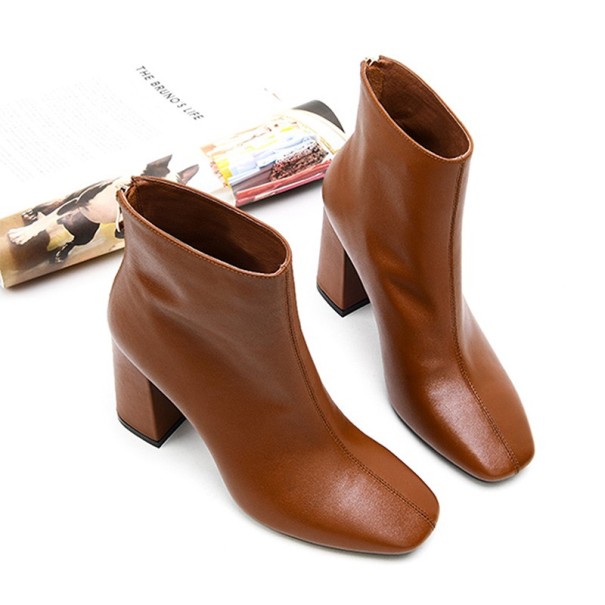Dames winter enkellaarsjes met hak