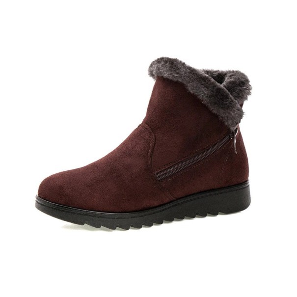 Dames winter platform laarzen J1808 bruin 37