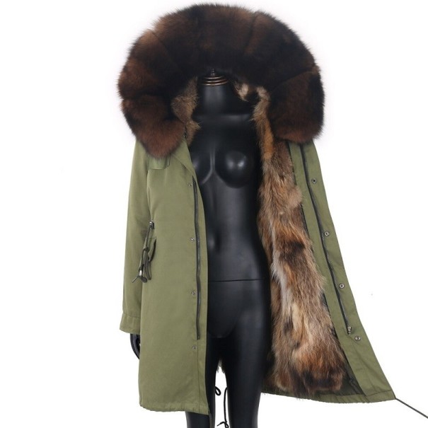 Dames winterjas met bont P1729 S 22