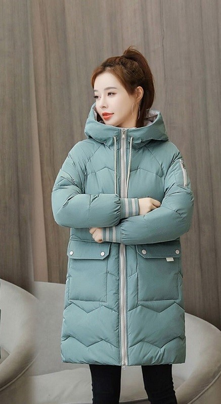 Dames winterjas P1554 turquoise XL