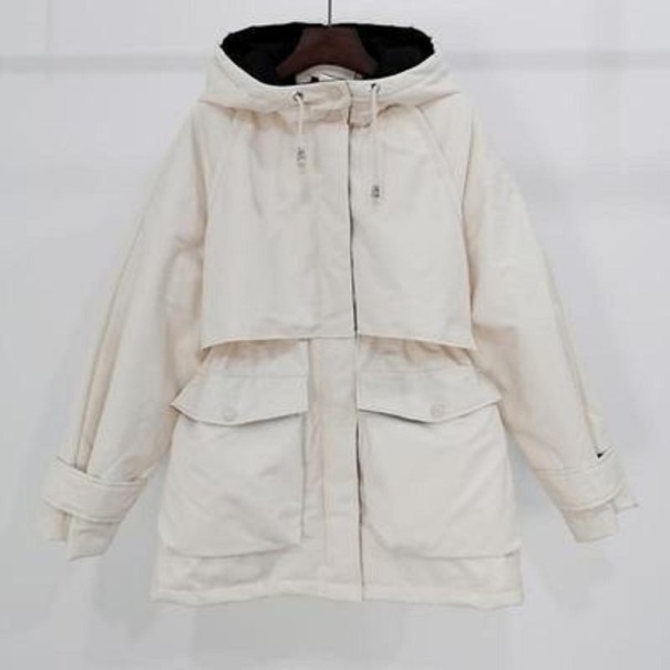 Dames winterjas P1801 beige L
