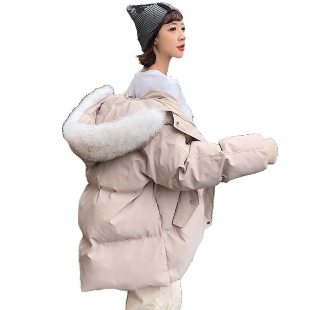Dames winterjas P1851 beige L
