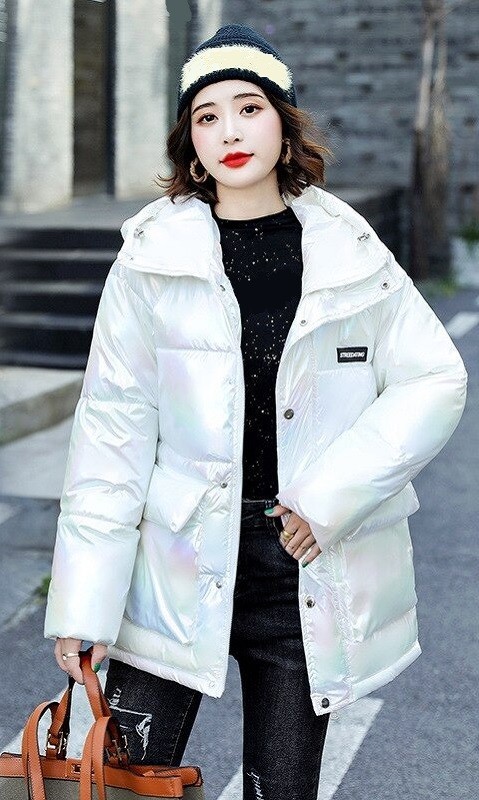 Dames winterjas P2328 wit L