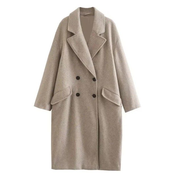Dames winterjas V151 beige M