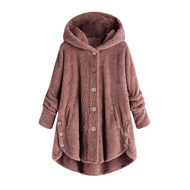 Dames wollen jas P1868 roze XS