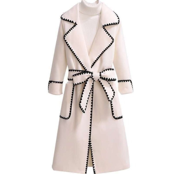 Dames wollen jas P2053 beige XXL
