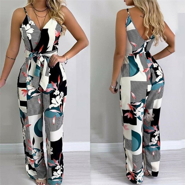Dames zomer jumpsuit met bandjes A2028