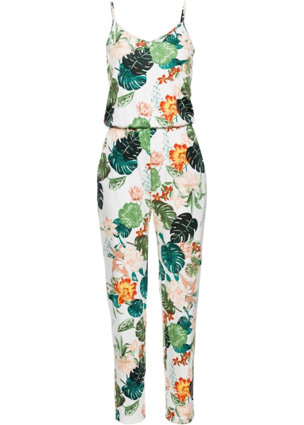Dames zomer jumpsuit met spaghettibandjes S 2