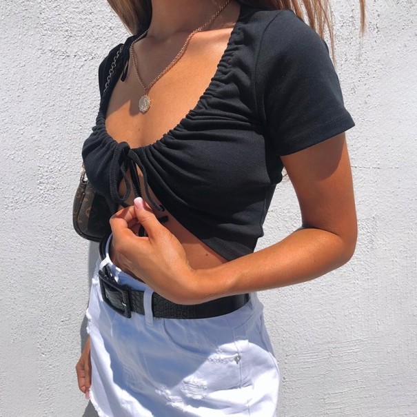 Dames zomertop A797 zwart M