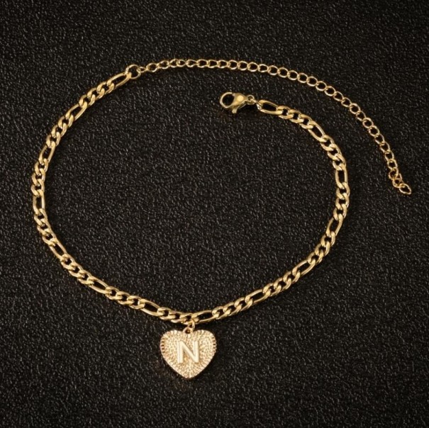 Damesarmband met de letter H654 N