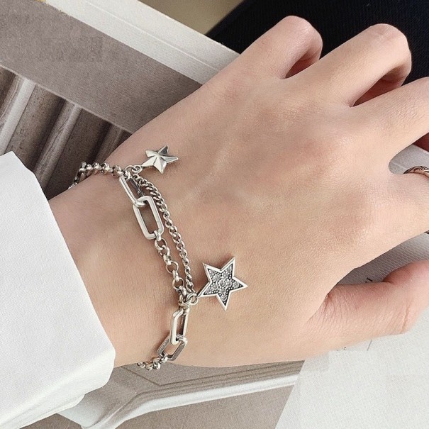 Damesarmband met grote ogen en sterren 1