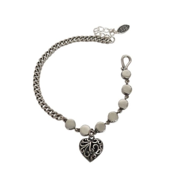 Damesarmband met harthanger H114 1