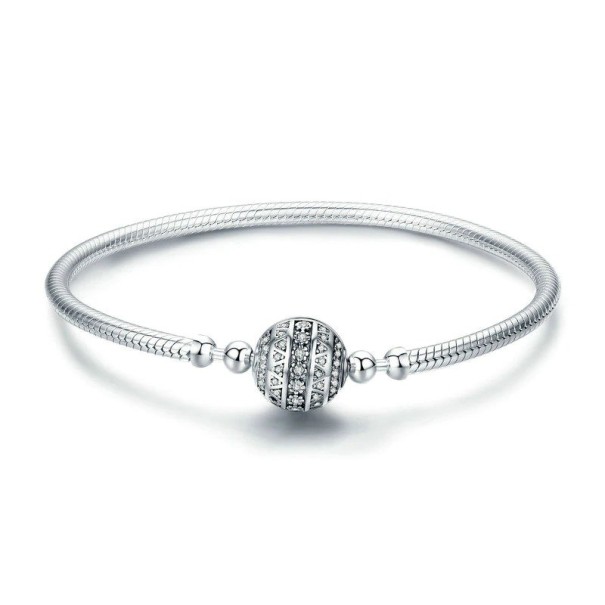 Damesarmband met kraal 17 cm
