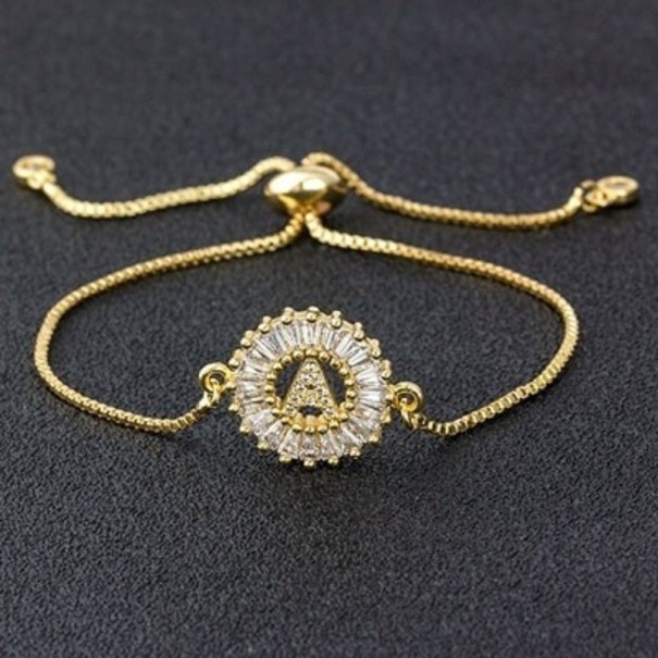 Damesarmband met letter A