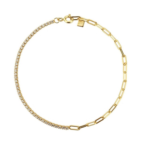 Damesarmband met stenen A2442 goud 1
